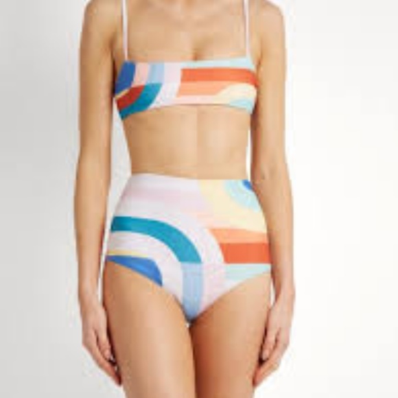 mara hoffman high waisted bikini
